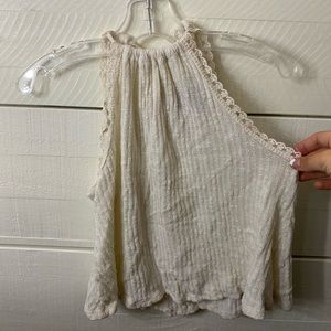 Rue 21 white tie up crop top